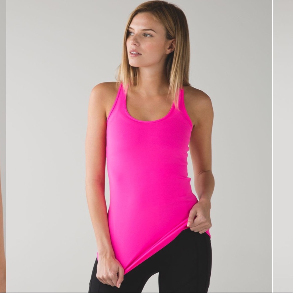Hot pink Lululemon top size 8